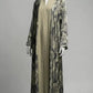 Musturd Printed Front-Closed Abaya